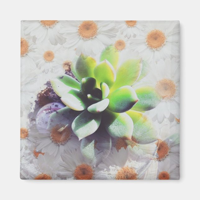Spring Dream Pflanze Digitale Kunst Magnet (Vorne)