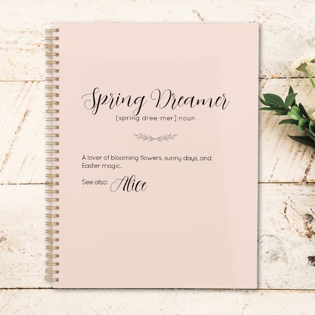 Spring Dreamer Ostersonnenplaner - Blush Pink Planer (Spring Dreamer Easter Bunny Planner – Blush Pink)