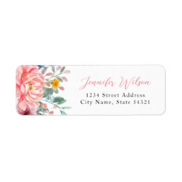 Spring Dusty Pink Floral Bouquet Personalisierter 