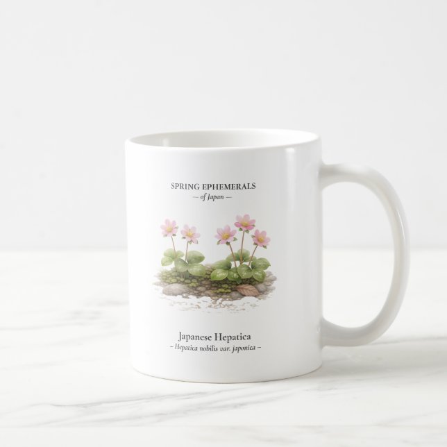 Spring Ephemerals of Japan – Japanese Hepatica Kaffeetasse (Rechts)