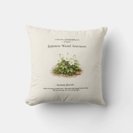 Spring Ephemerals of Japan – Japanese Wood Anemone Kissen