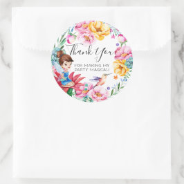 Spring Fairy Birthday Party Günstige Stickers