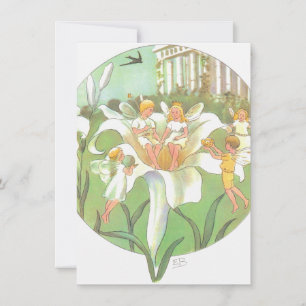 Spring Fairy Blume Party Mitteilungskarte