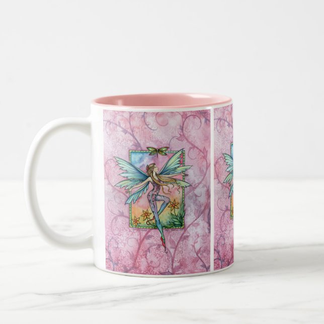 Spring Fairy Coffee Tasse von Molly Harrison (Links)