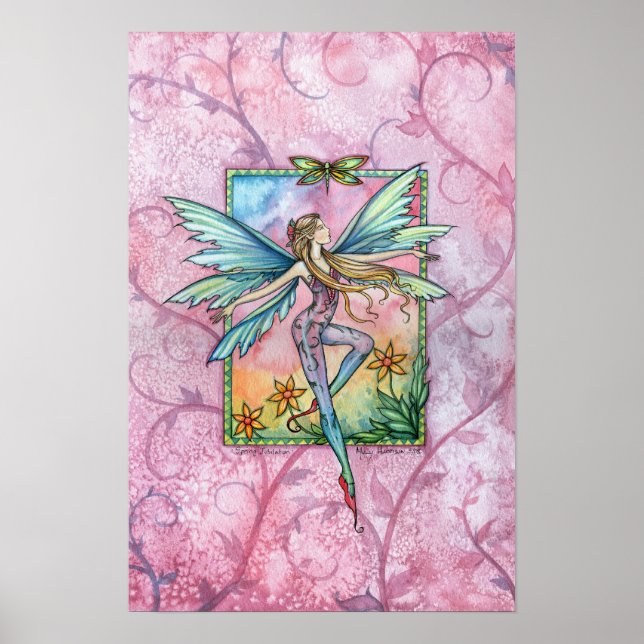 Spring Fairy Poster Print von Molly Harrison (Vorne)