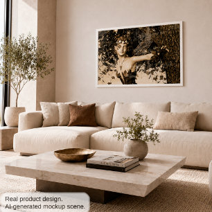 Spring Fairy Vintag Poster