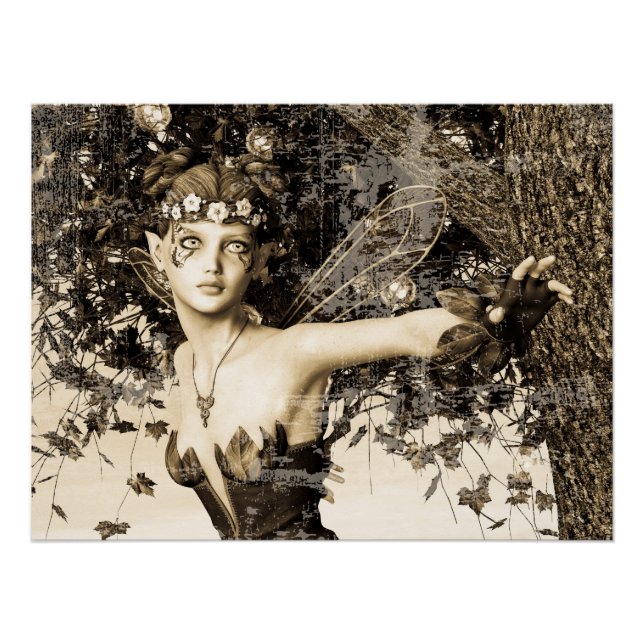 Spring Fairy Vintag Poster (Vorderseite)