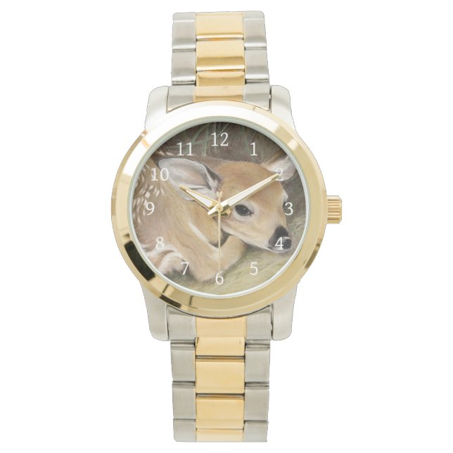 Spring Fawn Armbanduhr (Vorderseite)