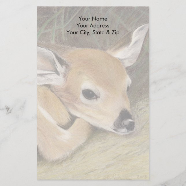 Spring Fawn Briefpapier (Vorderseite)
