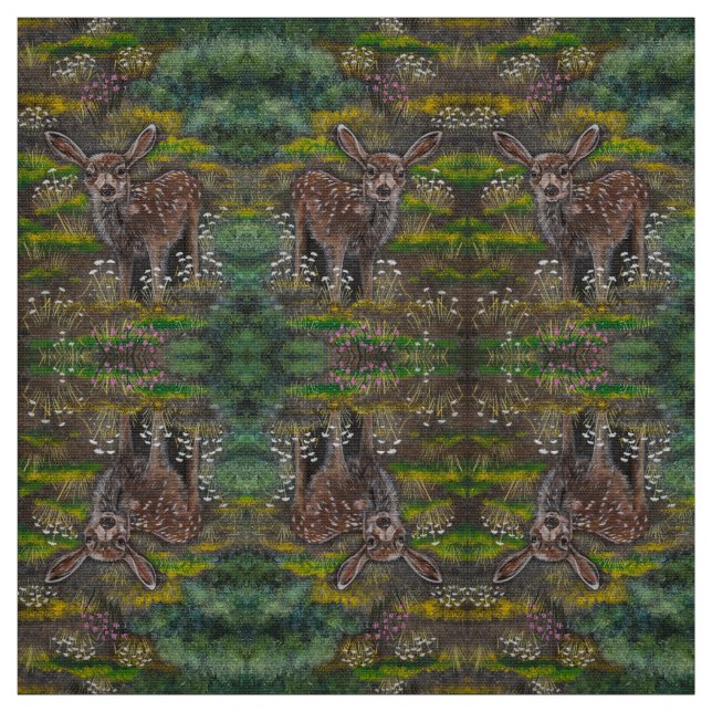 Spring Fawn Fabric Stoff (Muster)