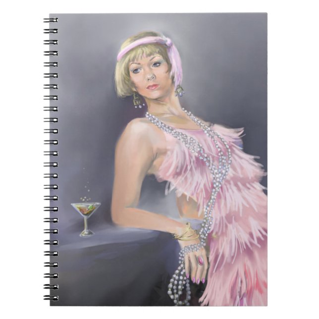 Spring Flapper Notebook Notizblock (Vorderseite)