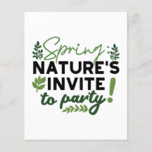 Spring Fling Party - Nature's Celebration Call