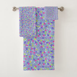 Spring Floral Art Badhandtuch Set