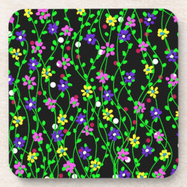 Spring Floral Art Getränkeuntersetzer