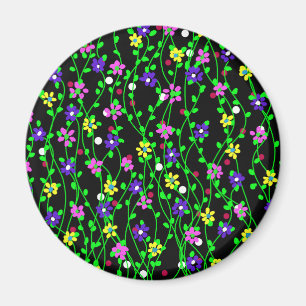 Spring Floral Art Magnet