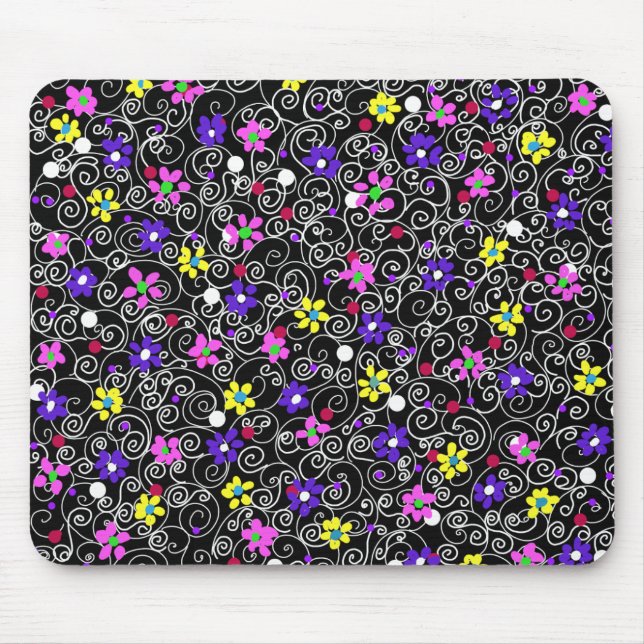 Spring Floral Art Mousepad (Vorne)