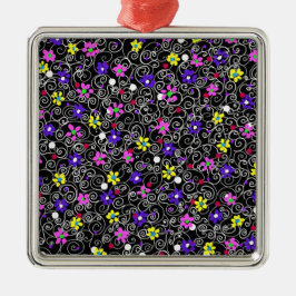 Spring Floral Art Ornament Aus Metall