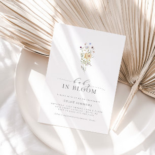 Spring Floral Baby in Bloom Baby Dusche   Einladung