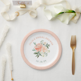 Spring Floral Bouquet Brautparty Pappteller