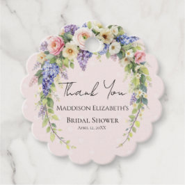 Spring Floral Bridal Shower Geschenkanhänger