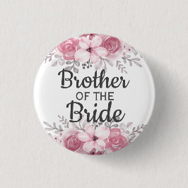 Spring Floral Bruder der Brautknopf Button