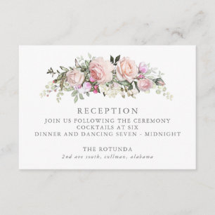 Spring Floral Empfang Card Begleitkarte