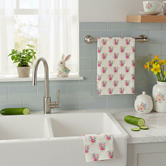 Spring floral geschirrtuch