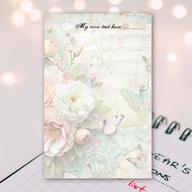Spring Floral Letter Sheets Stationery Briefpapier (Von Creator hochgeladen)