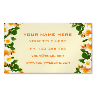 Spring Floral New Design Business Card Magnet
