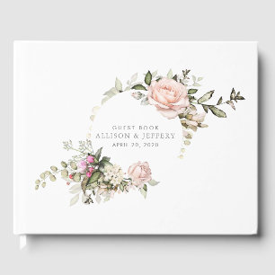 Spring Floral Wedding Guest Book Gästebuch