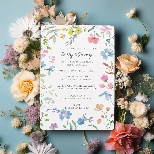 Spring Florals Hochzeitseinladung Einladung (Von Creator hochgeladen)