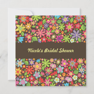 Spring Flowers Bridal Polterabend Einladung
