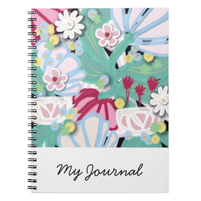 Spring Flowers Journal Notizblock (Vorderseite)