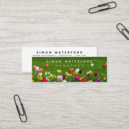 Spring Flowers Mini Business Card Visitenkarte