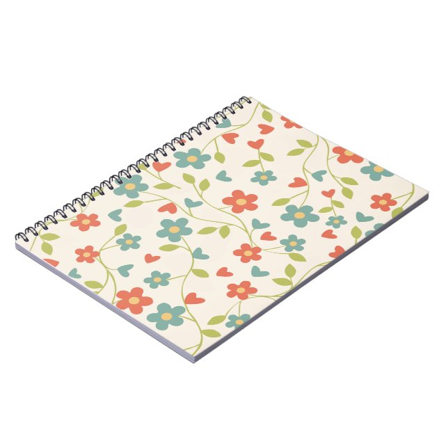 Spring Flowers Notebook Notizblock (Linke Seite)