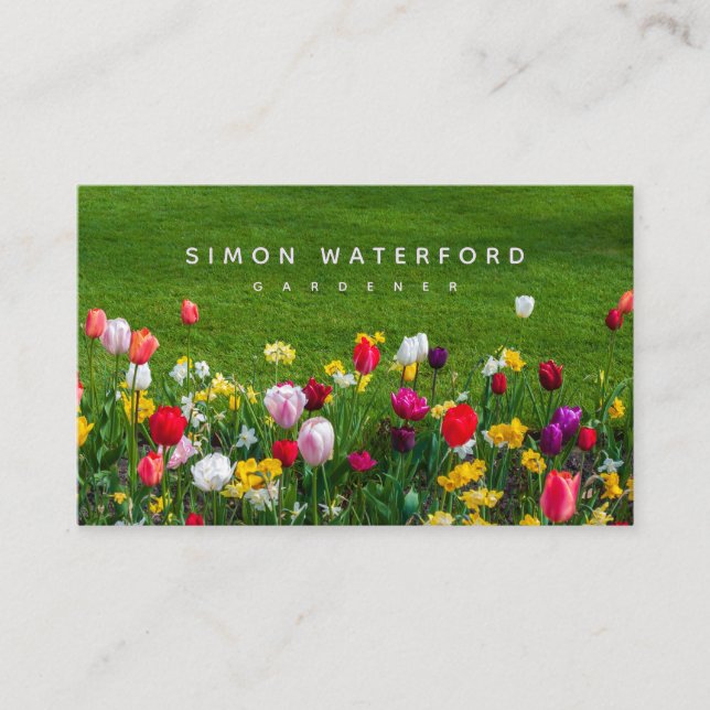 Spring Flowers Oceania Business Card Visitenkarte (Vorderseite)