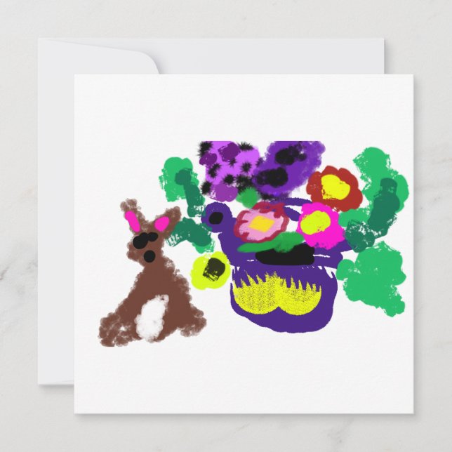 Spring flowers Rabbit joy (Vorderseite)