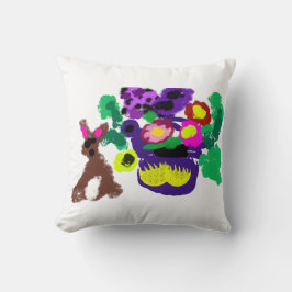 Spring flowers Rabbit joy Kissen