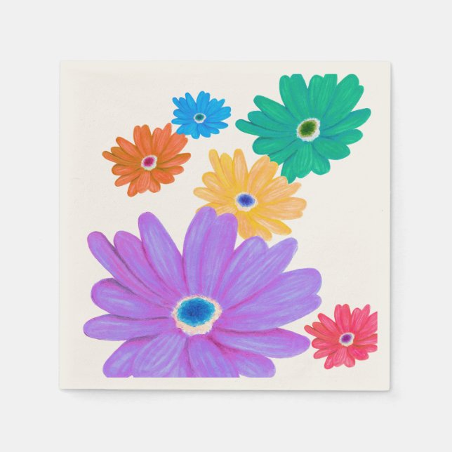 Spring Flowers  Serviette (Vorderseite)