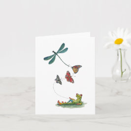 Spring Flying Greetings Card Karte