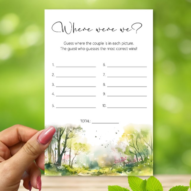 Spring Forest Wo waren wir Brautparty (Von Creator hochgeladen)