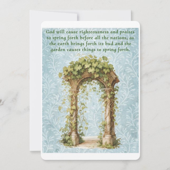 Spring Forth Feiertagskarte (Vorderseite)