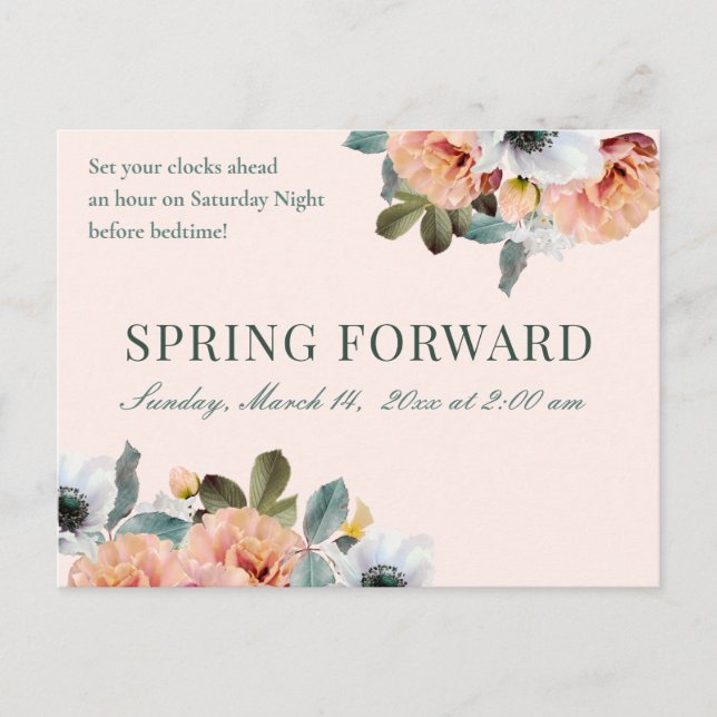 Spring Forward Business Realtor Mailer Postkarte (Vorderseite)