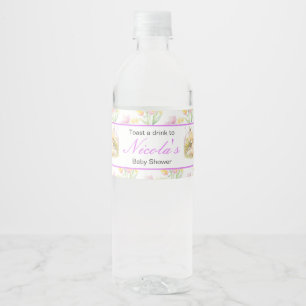 Spring Fox Baby Dusche Wasserflaschenetikett