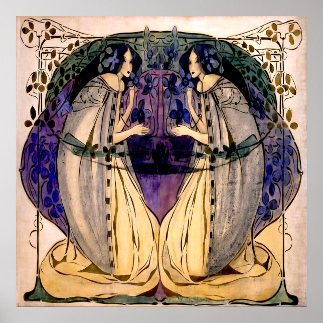 Spring - Frances MacDonald Poster (Vorne)