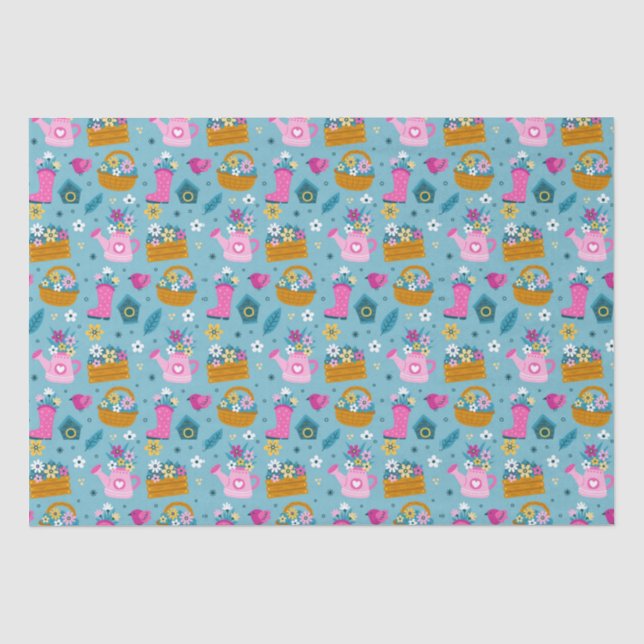 Spring Garden Blume Seidenpapier (Vorderseite)