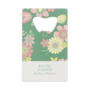 Spring Garden Boho Floral Geldbeutel Flaschenöffner
