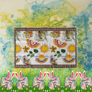 Spring Garden Butterfly Regenbogen Sonnenschein Gr Decke