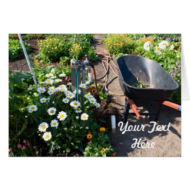 Spring Garden Card (Vorderseite (Horizontal))