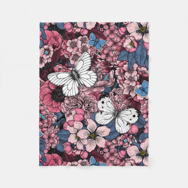 Spring garden fleecedecke (Vorderseite)